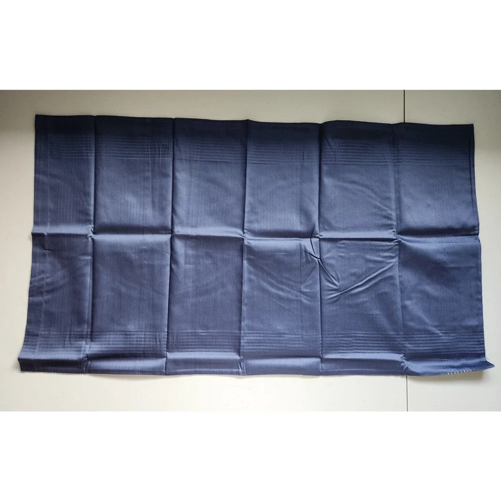 New Frette 2 Pc Set Porto Cotton King Shams Navy Sham Embroidery #02